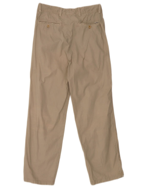 Ermenegildo Zegna Mens Pegged Chino Trousers IT 46 XS W27 L28 Beige Cotton