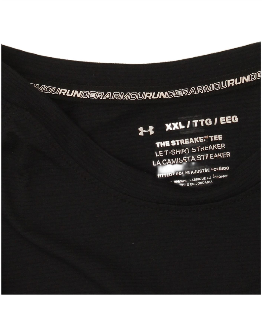 Under Armour Mens T-Shirt Top 2XL Black