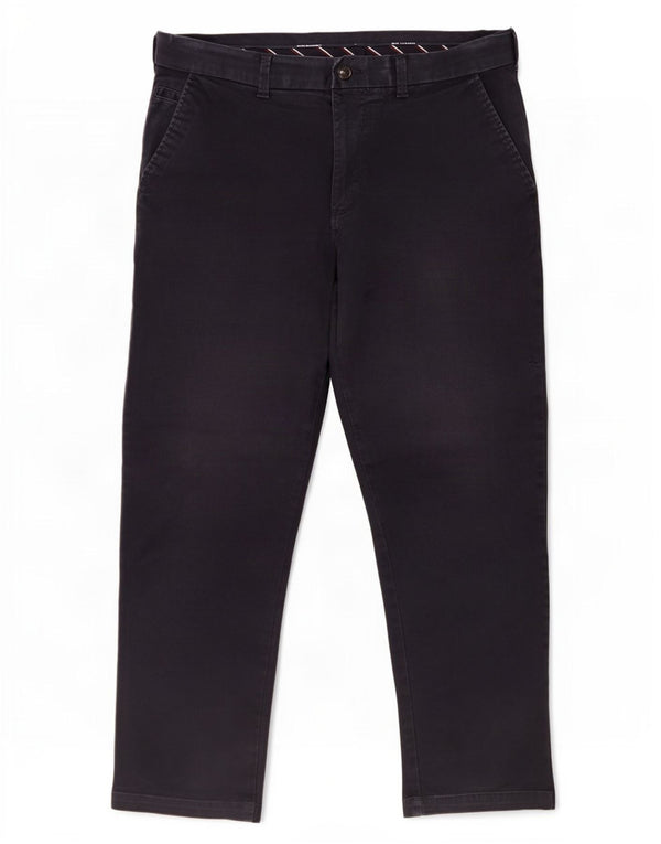 Marks & Spencer Mens Blue Harbour Straight Chino Trousers W34 L29 Navy