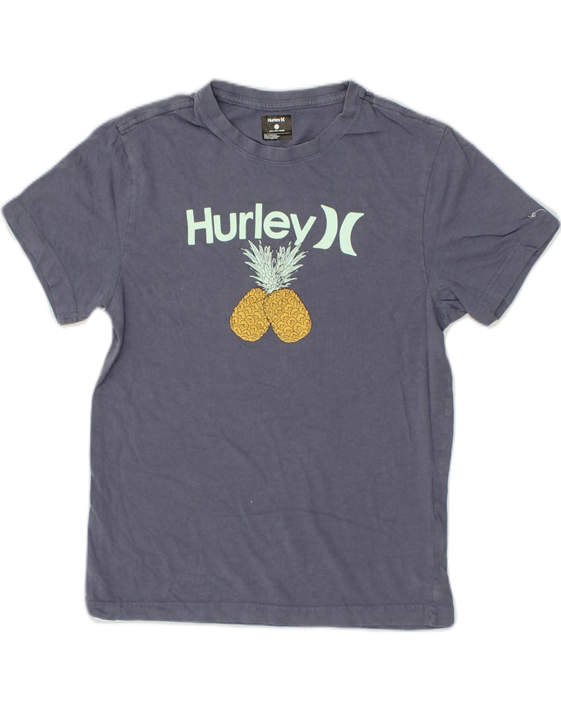 HURLEY Mens Graphic T-Shirt Top Small Blue Cotton | Vintage Hurley | Thrift | Second-Hand Hurley | Used Clothing | Messina Hembry 