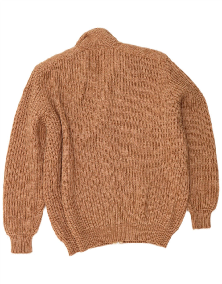 Donatella Womens Cardigan Sweater UK 18 XL Brown