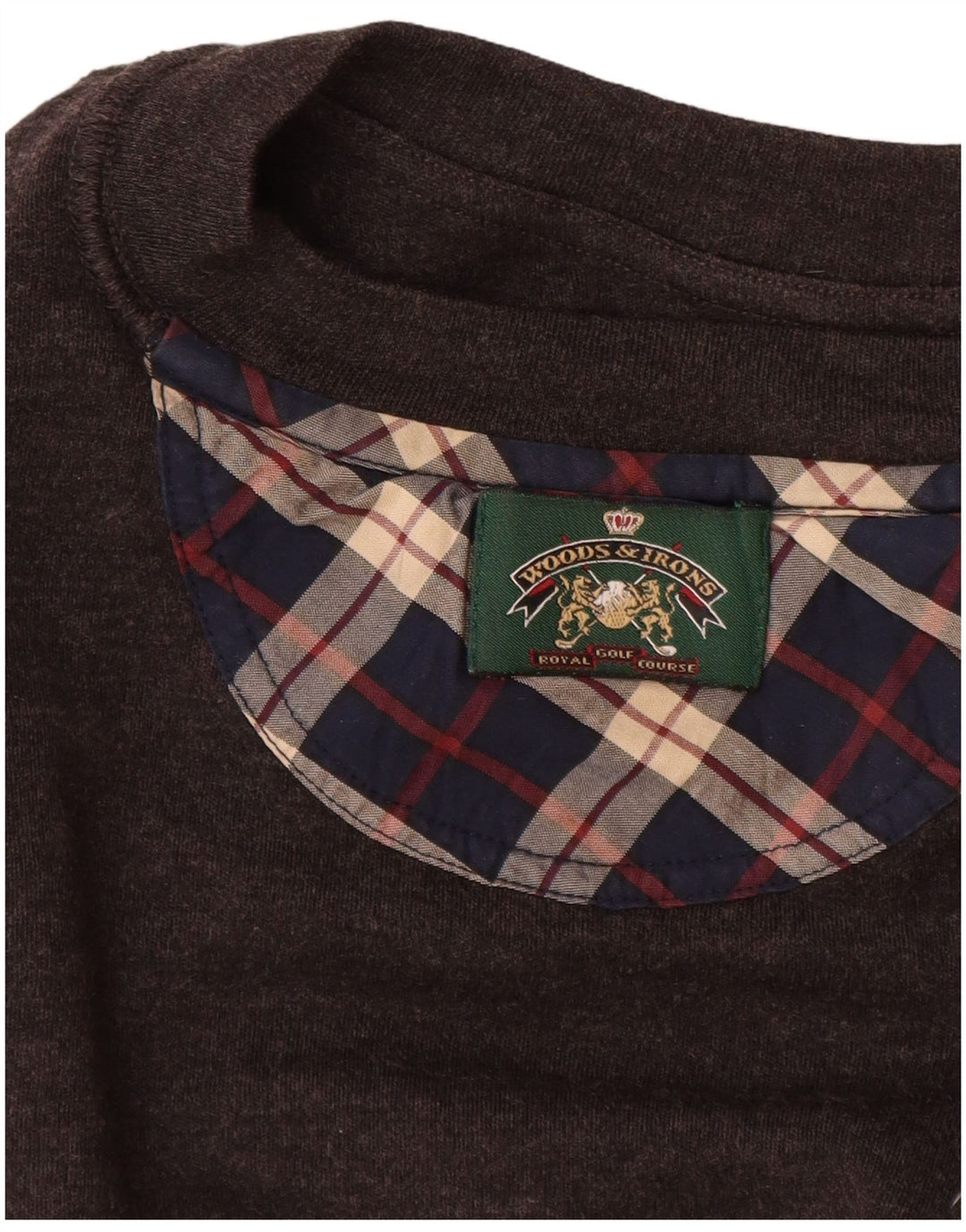 WOODS & IRONS Mens Sweatshirt Jumper XL Brown