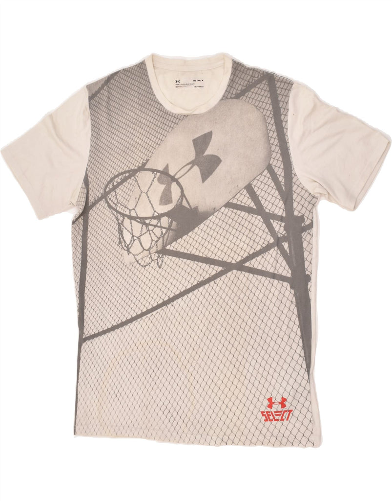 UNDER ARMOUR Mens Graphic T-Shirt Top Medium Grey Cotton | Vintage Under Armour | Thrift | Second-Hand Under Armour | Used Clothing | Messina Hembry 