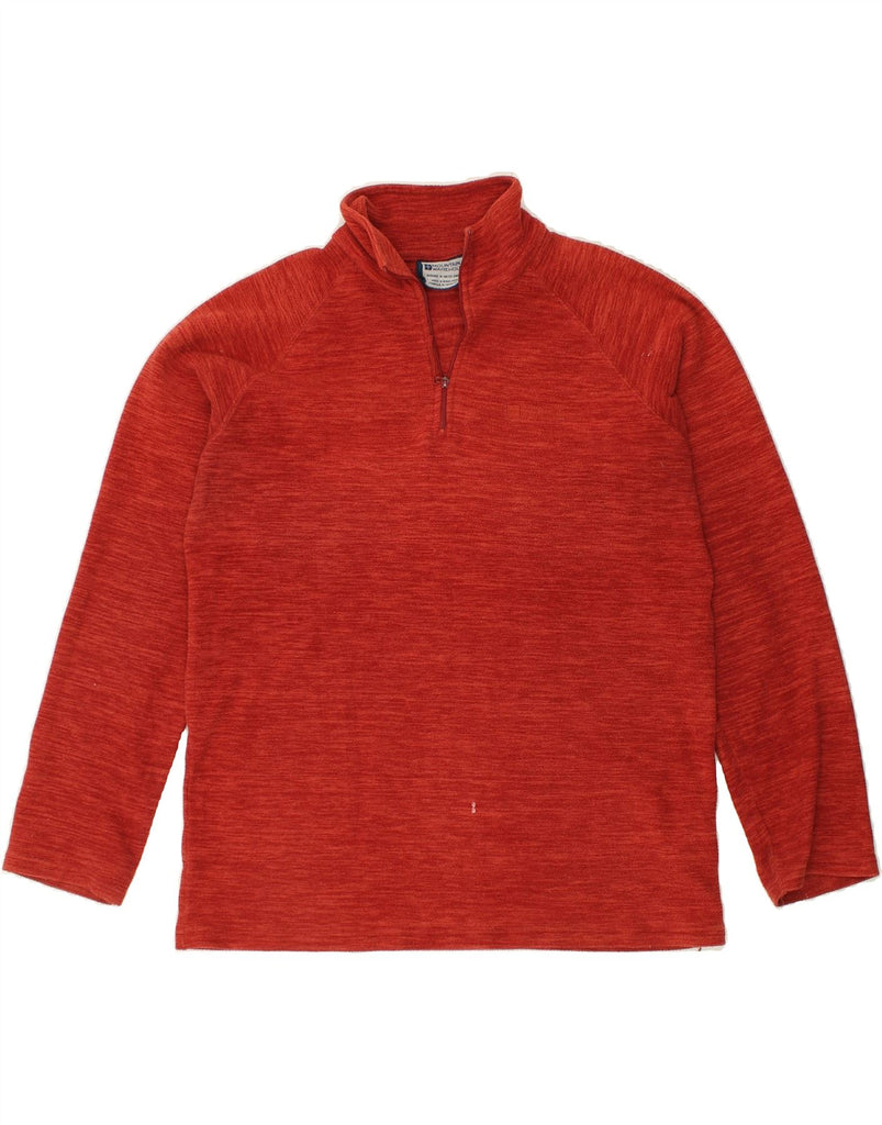 MOUNTAIN WAREHOUSE Mens Zip Neck Fleece Jumper Medium Red Polyester | Vintage Mountain Warehouse | Thrift | Second-Hand Mountain Warehouse | Used Clothing | Messina Hembry 