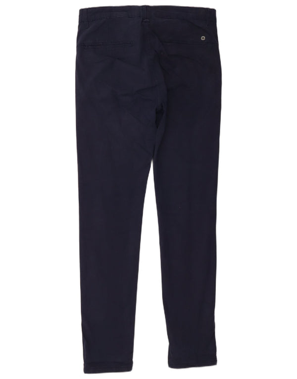 Zara Mens Slim Chino Trousers EU 40 Medium W31 L31 Navy Blue
