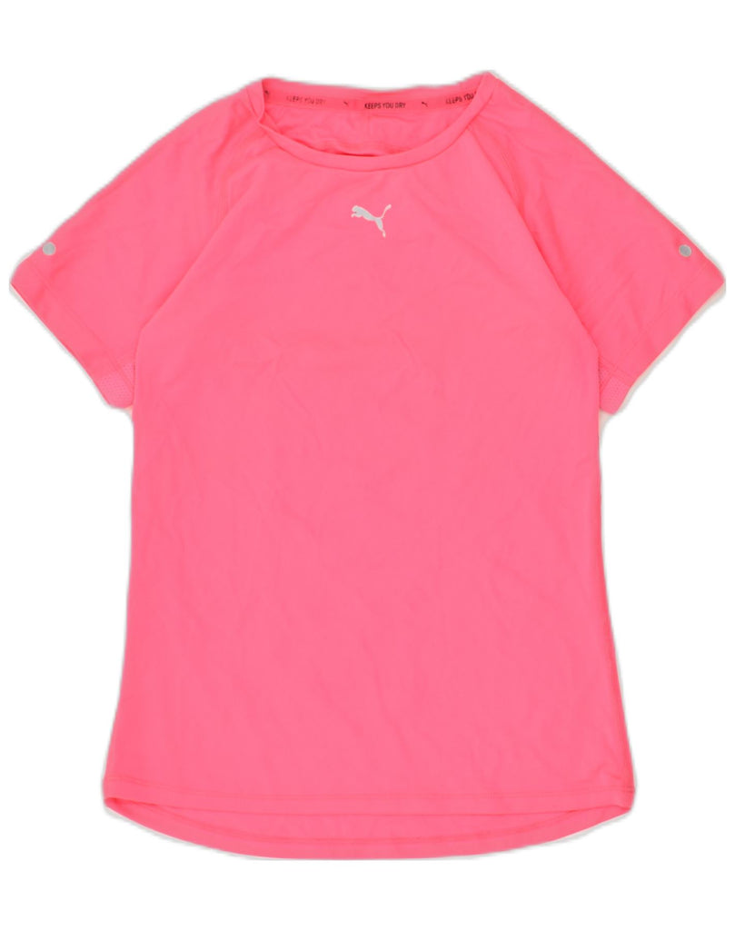 PUMA Girls Graphic T-Shirt Top 11-12 Years Pink | Vintage Puma | Thrift | Second-Hand Puma | Used Clothing | Messina Hembry 