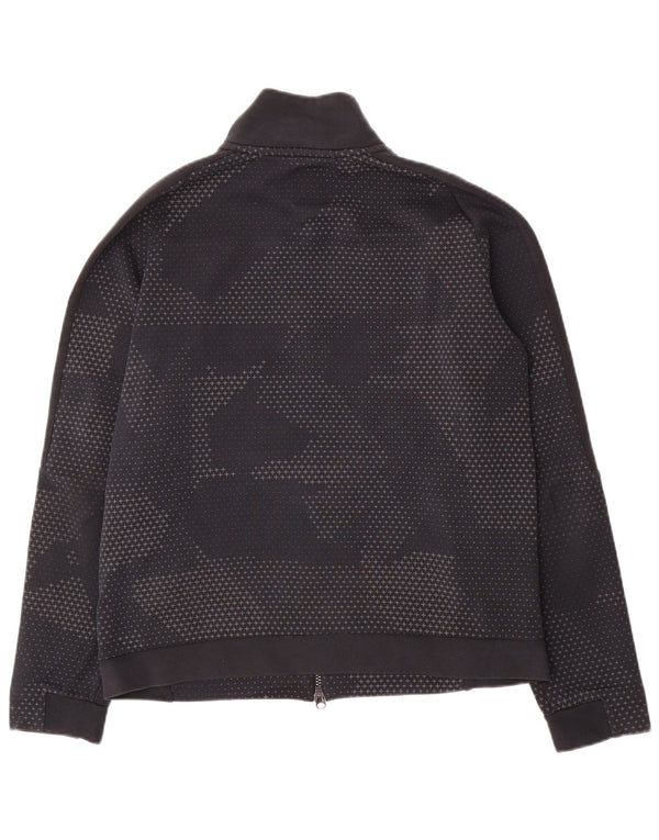 Nike Mens Tracksuit Top Jacket Medium Navy Blue Spotted Cotton