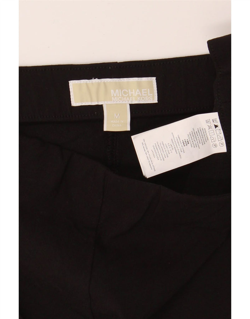 MICHAEL KORS Womens Slim Cropped Trousers  Medium W28 L24 Black Viscose Vintage Michael Kors and Second-Hand Michael Kors from Messina Hembry 