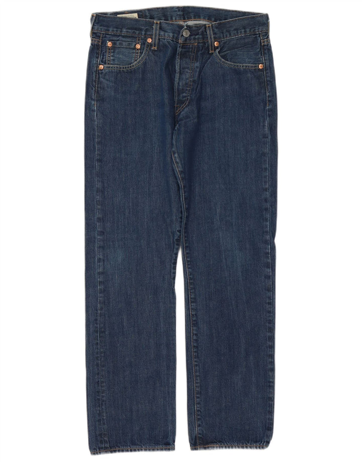 Levi's Mens 501 Straight Jeans W30 L28 Blue Cotton