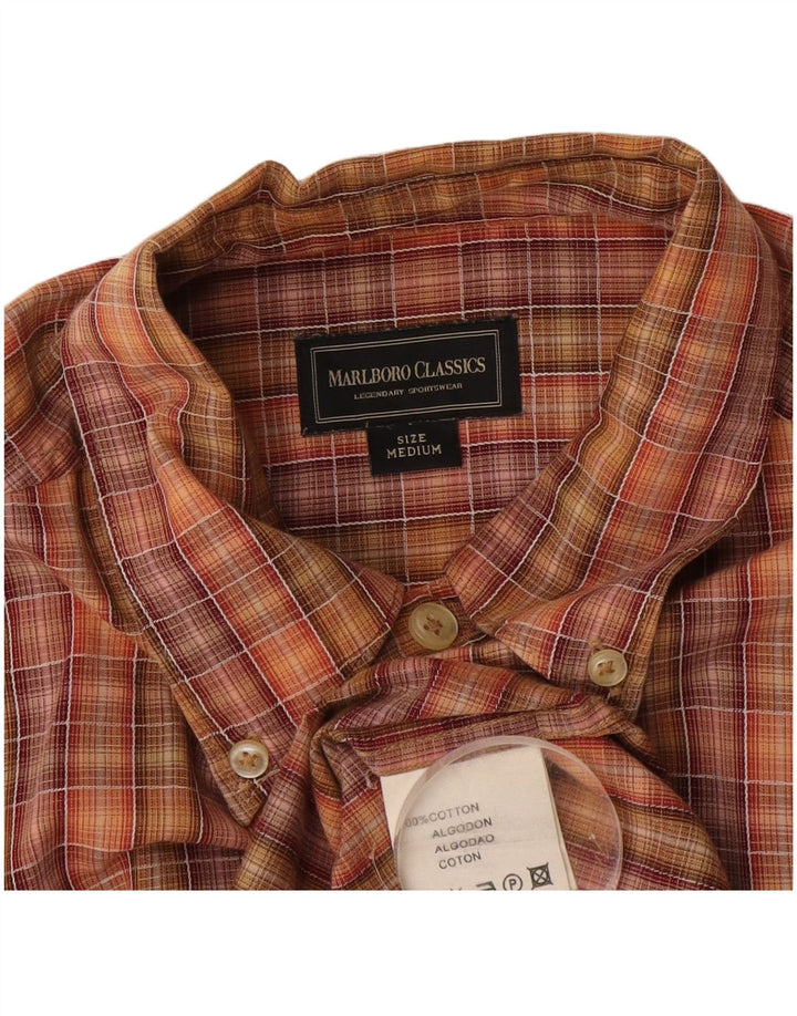 Marlboro Classics Mens Shirt Medium Multicoloured Check Cotton