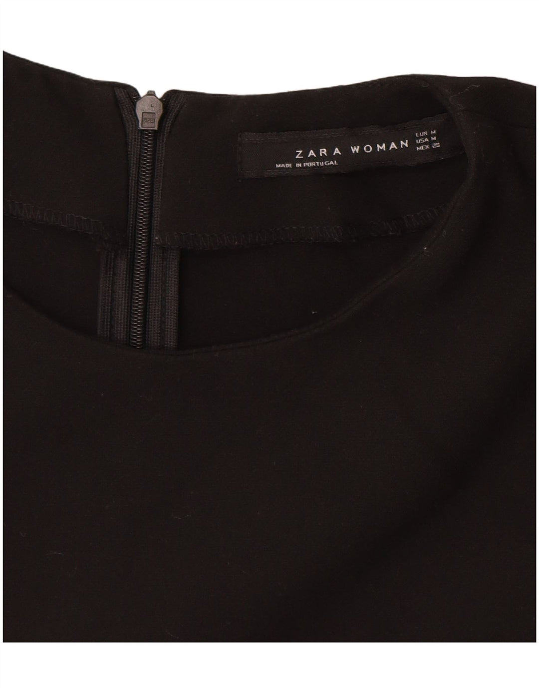 ZARA Womens Sleeveless Sheath Dress UK 12 Medium Black