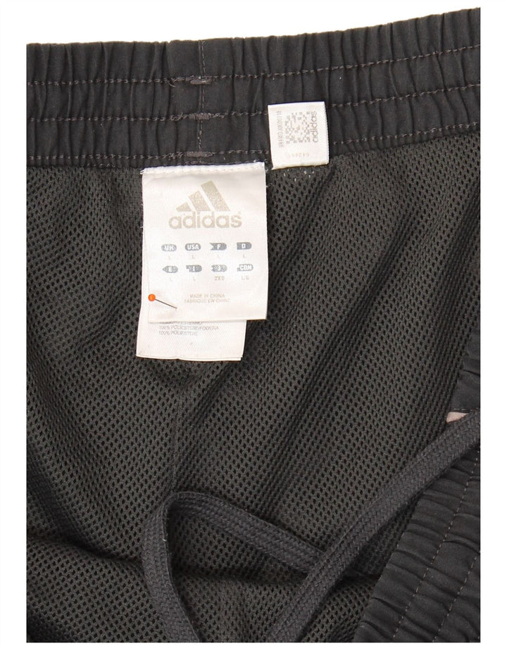 ADIDAS Mens Tracksuit Trousers Large  Black Polyester