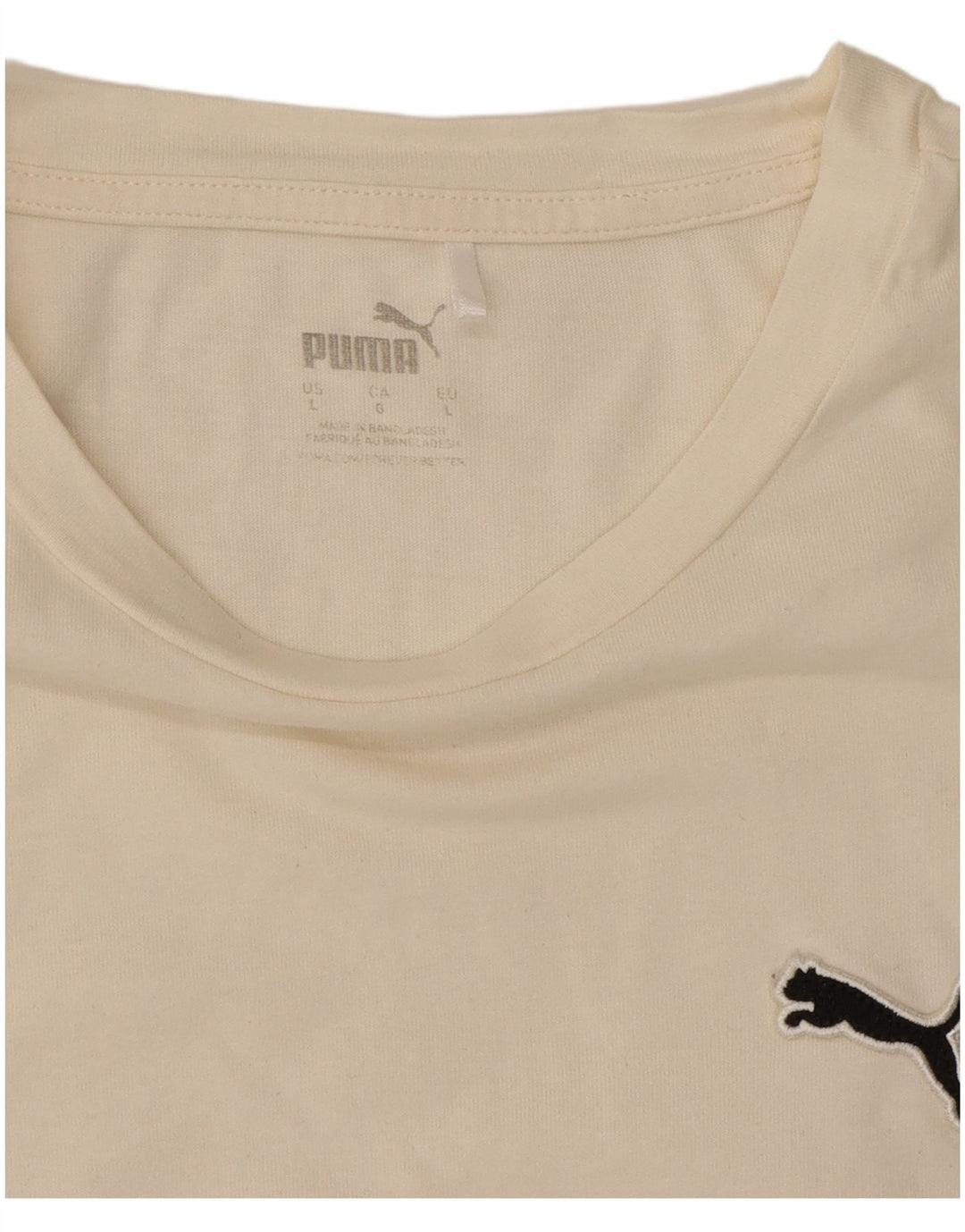Puma Mens T-Shirt Top Large White
