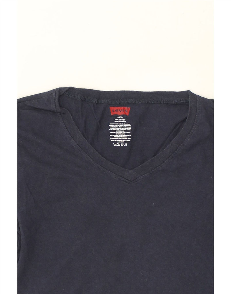 LEVI'S Mens T-Shirt Top Small Navy Blue Cotton | Vintage Levi's | Thrift | Second-Hand Levi's | Used Clothing | Messina Hembry 