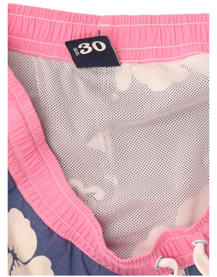 North Sails Womens Swimming Shorts UK 14 Medium  Blue Floral Polyamide