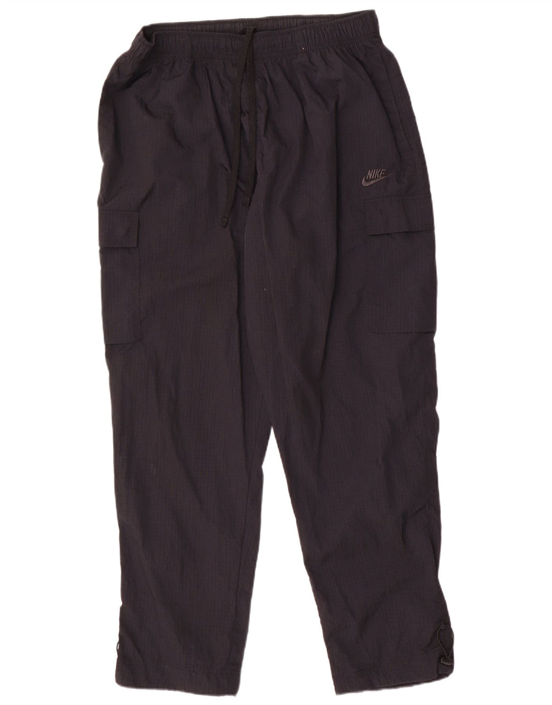 Nike Mens Cargo Tracksuit Trousers XL  Black Check Nylon