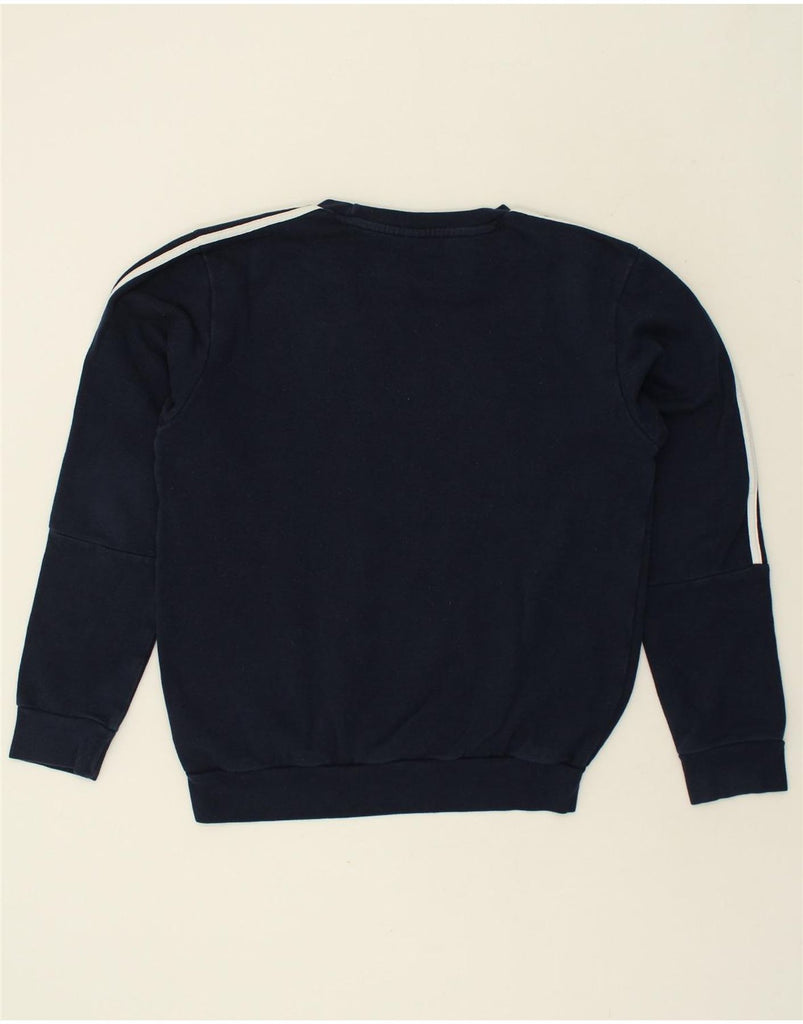 ADIDAS Mens Sweatshirt Jumper Medium Navy Blue Cotton | Vintage Adidas | Thrift | Second-Hand Adidas | Used Clothing | Messina Hembry 