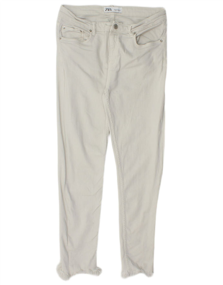 ZARA Womens Skinny Jeans EU 42 Large W32 L26 White