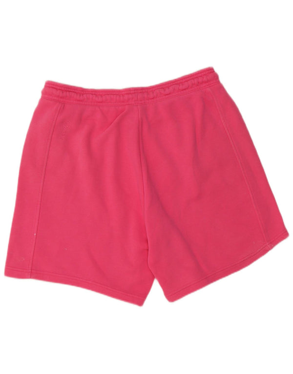 Adidas Womens Sport Shorts UK 12/14 Medium  Pink Cotton