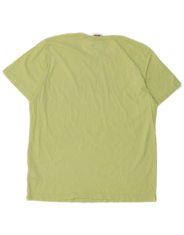 Tommy Hilfiger Mens Graphic T-Shirt Top Large Green Cotton