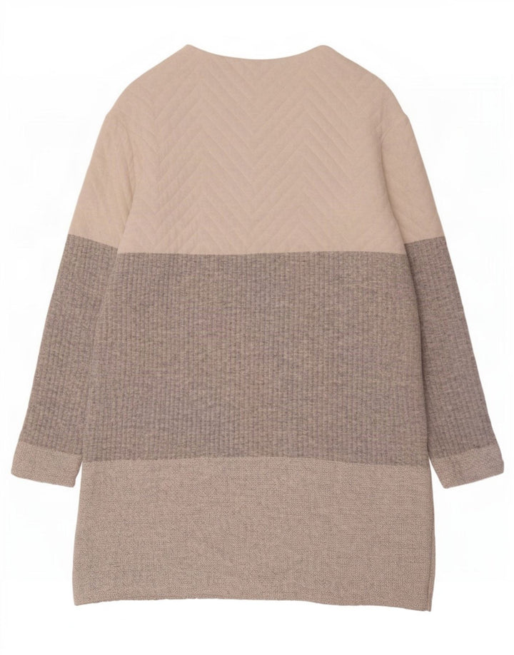 Zara Womens Jumper Dress UK 10 Small Multicoloured Colourblock Polyester