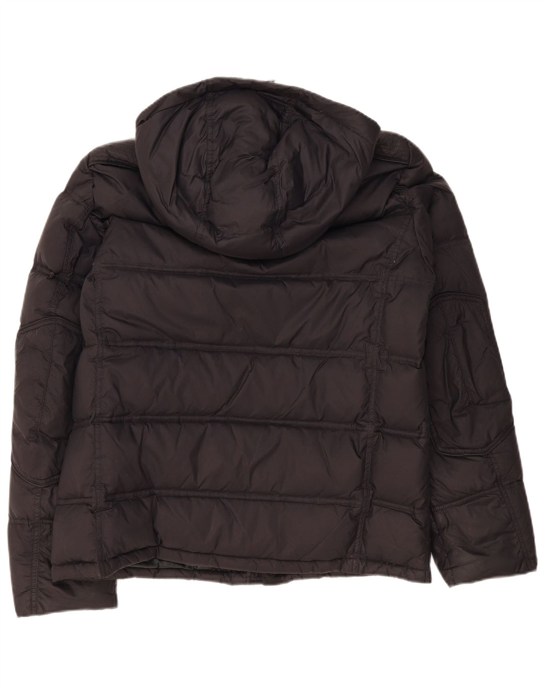 Blauer Mens Hooded Padded Jacket UK 42 Large Black Polyamide