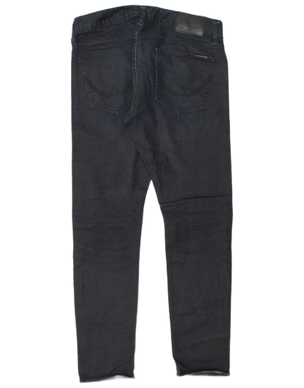 Superdry Mens Skinny Jeans W32 L30 Navy Blue Cotton