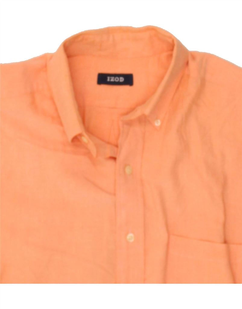 IZOD Mens Short Sleeve Shirt XL Yellow Vintage Izod and Second-Hand Izod from Messina Hembry 