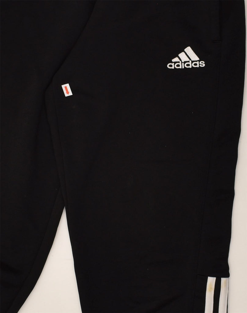 ADIDAS Mens Tracksuit Trousers Small Black Polyester | Vintage Adidas | Thrift | Second-Hand Adidas | Used Clothing | Messina Hembry 