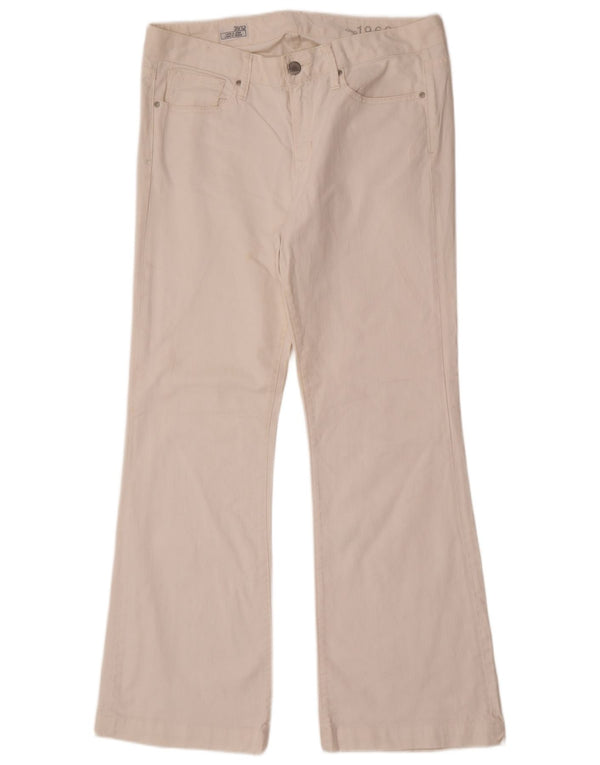 Gap Womens Bootcut Jeans US 12 Large W31 L31 White Cotton