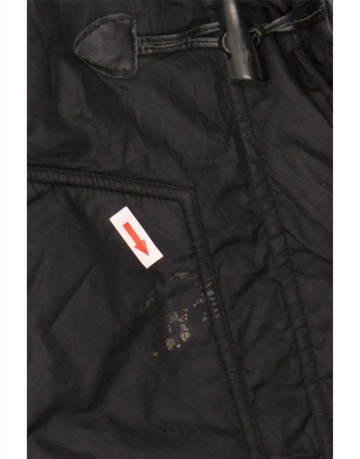 Calvin Klein Jeans Womens Padded Coat UK 14 Medium Black