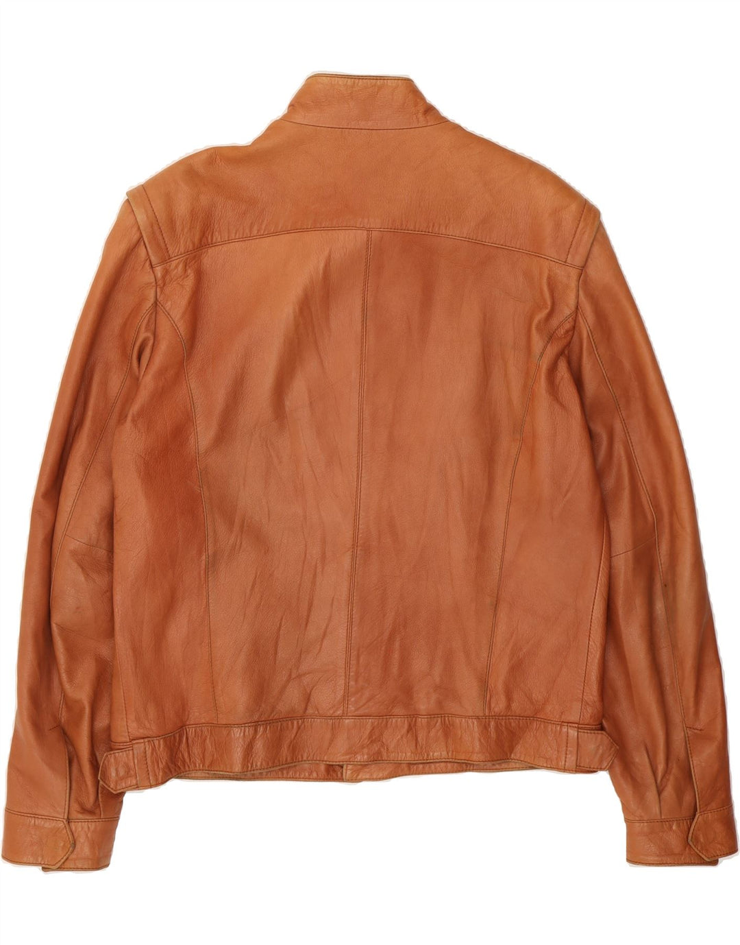 SERGIO MORINI Mens Leather Jacket IT 52 XL Brown Vintage Sergio Morini and Second-Hand Sergio Morini from Messina Hembry 