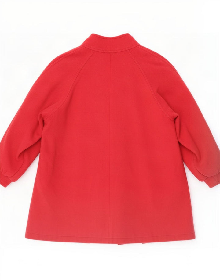 Linea Cinque Womens Oversized Overcoat IT 46 Large Red Cashmere