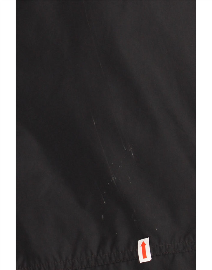 Adidas Mens Graphic Windbreaker Coat UK 38/40 Medium Black Polyamide