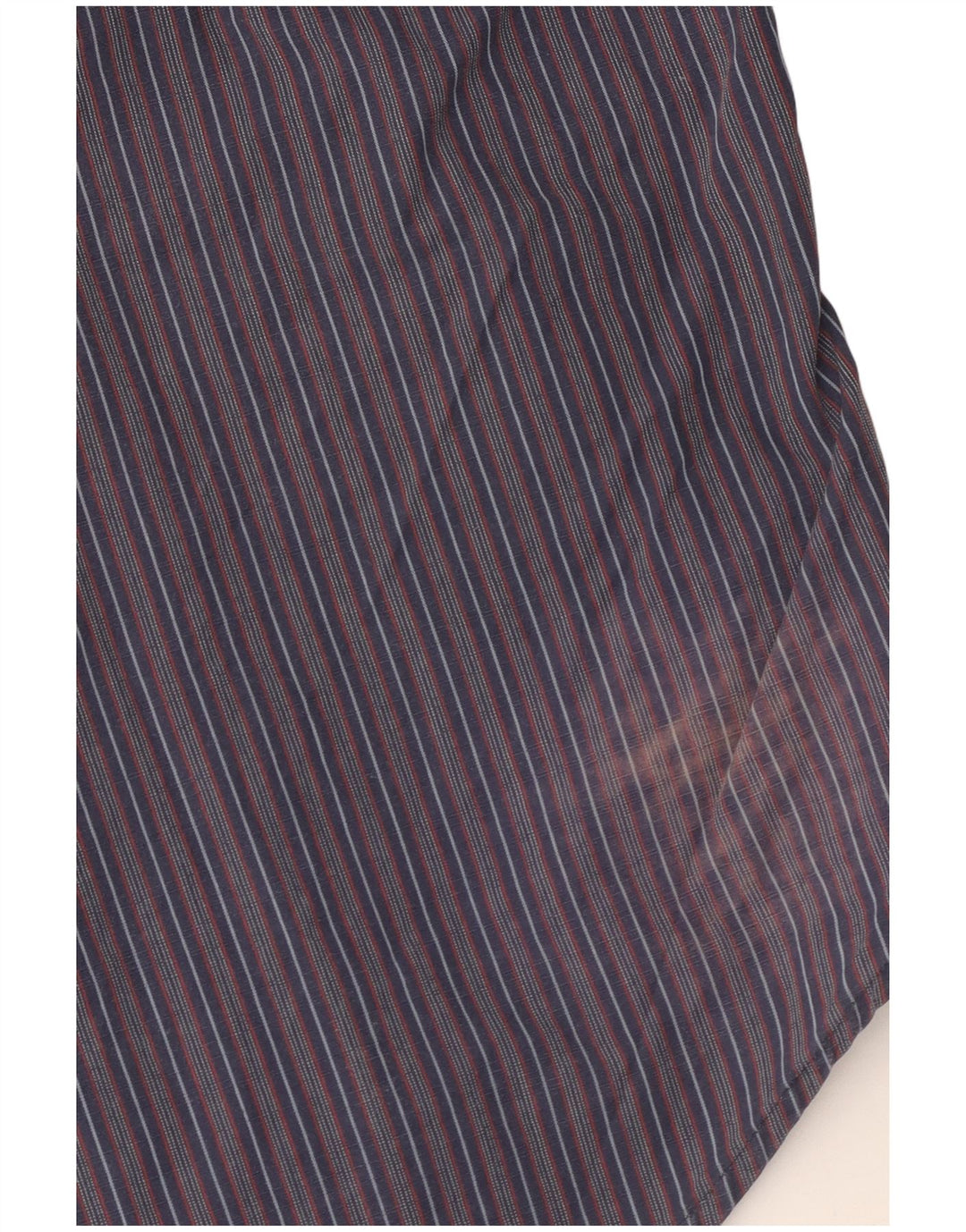 Timberland Mens Regular Fit Shirt Small Navy Blue Striped Cotton