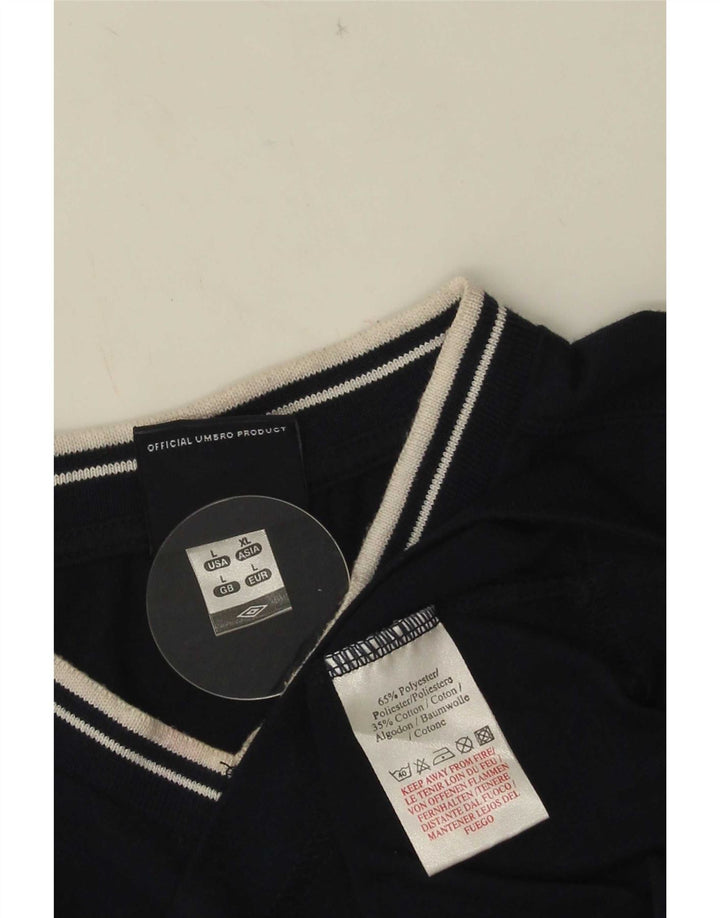 Umbro Mens Vest Top Large Navy Blue Polyester