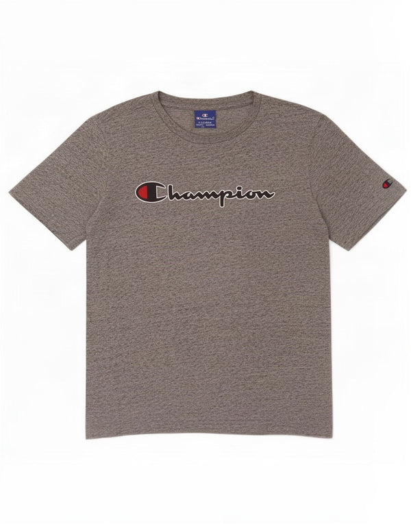 Champion Boys Graphic T-Shirt Top 13-14 Years XL Grey Flecked