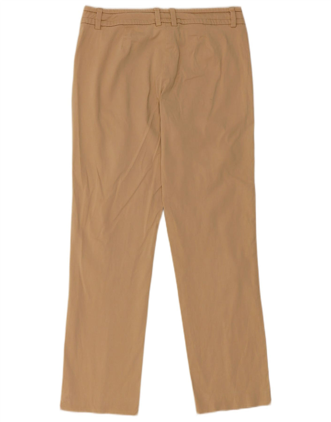 TRUSSARDI Womens Straight Casual Trousers IT 42 Medium W28 L27 Beige