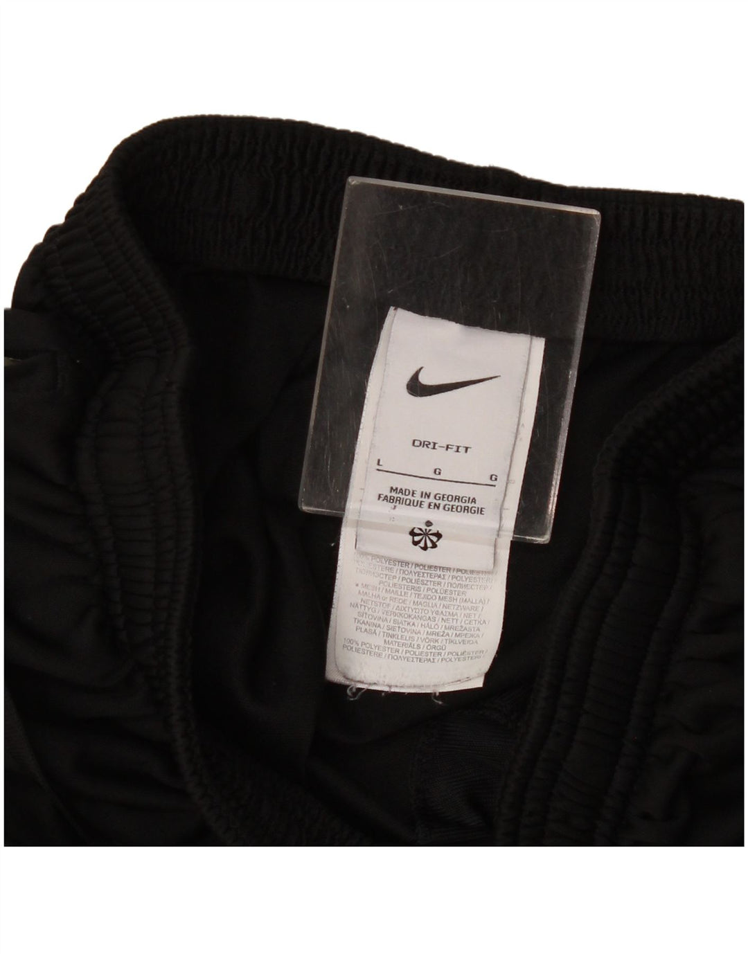 Nike Mens Dri Fit Tracksuit Trousers Large Black Polyester
