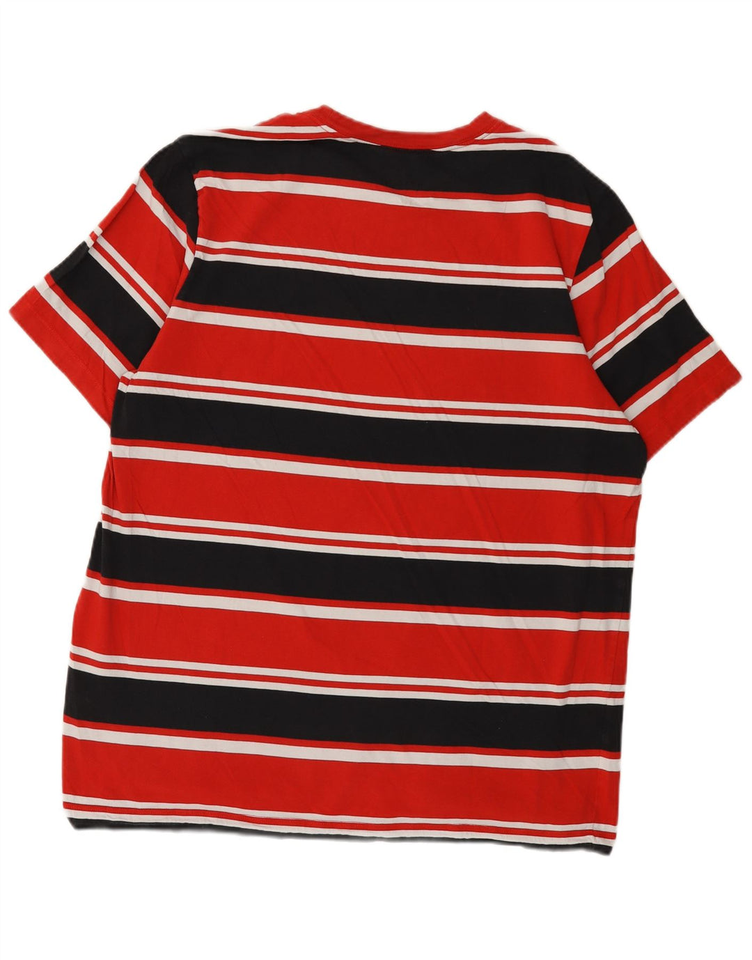 Nike Mens T-Shirt Top XL Red Striped Cotton