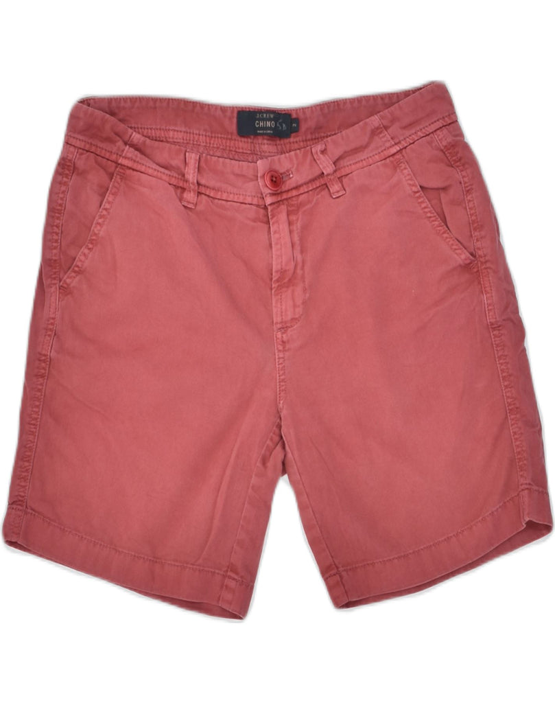 J. CREW Womens Chino Shorts US 2 2XS W30 Burgundy Cotton | Vintage | Thrift | Second-Hand | Used Clothing | Messina Hembry 