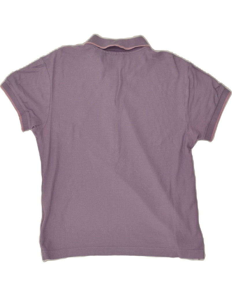 FILA Womens Polo Shirt UK 14 Medium  Purple Cotton | Vintage Fila | Thrift | Second-Hand Fila | Used Clothing | Messina Hembry 