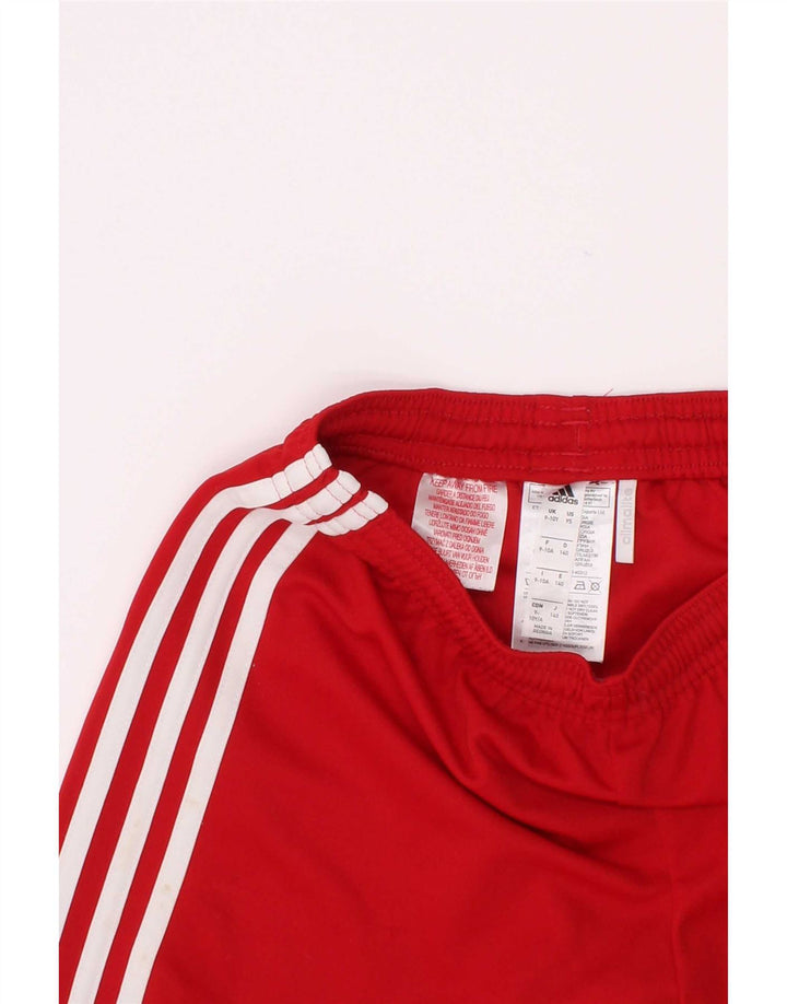 Adidas Boys Climalite Sport Shorts 9-10 Years Red Polyester