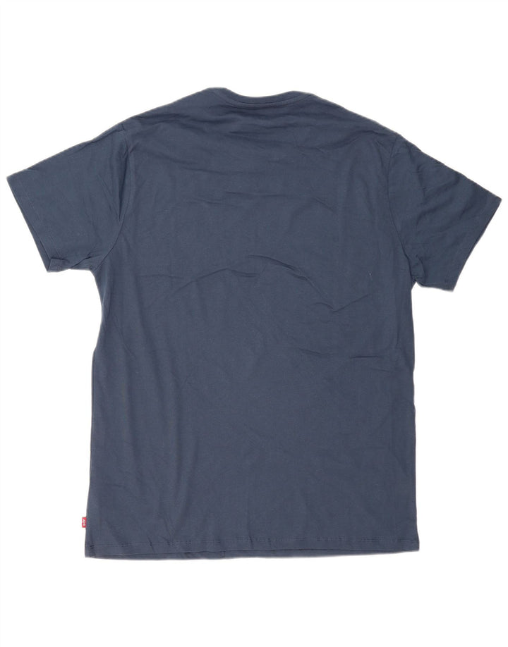 LEVI'S Mens Graphic T-Shirt Top 2XL Navy Blue Cotton