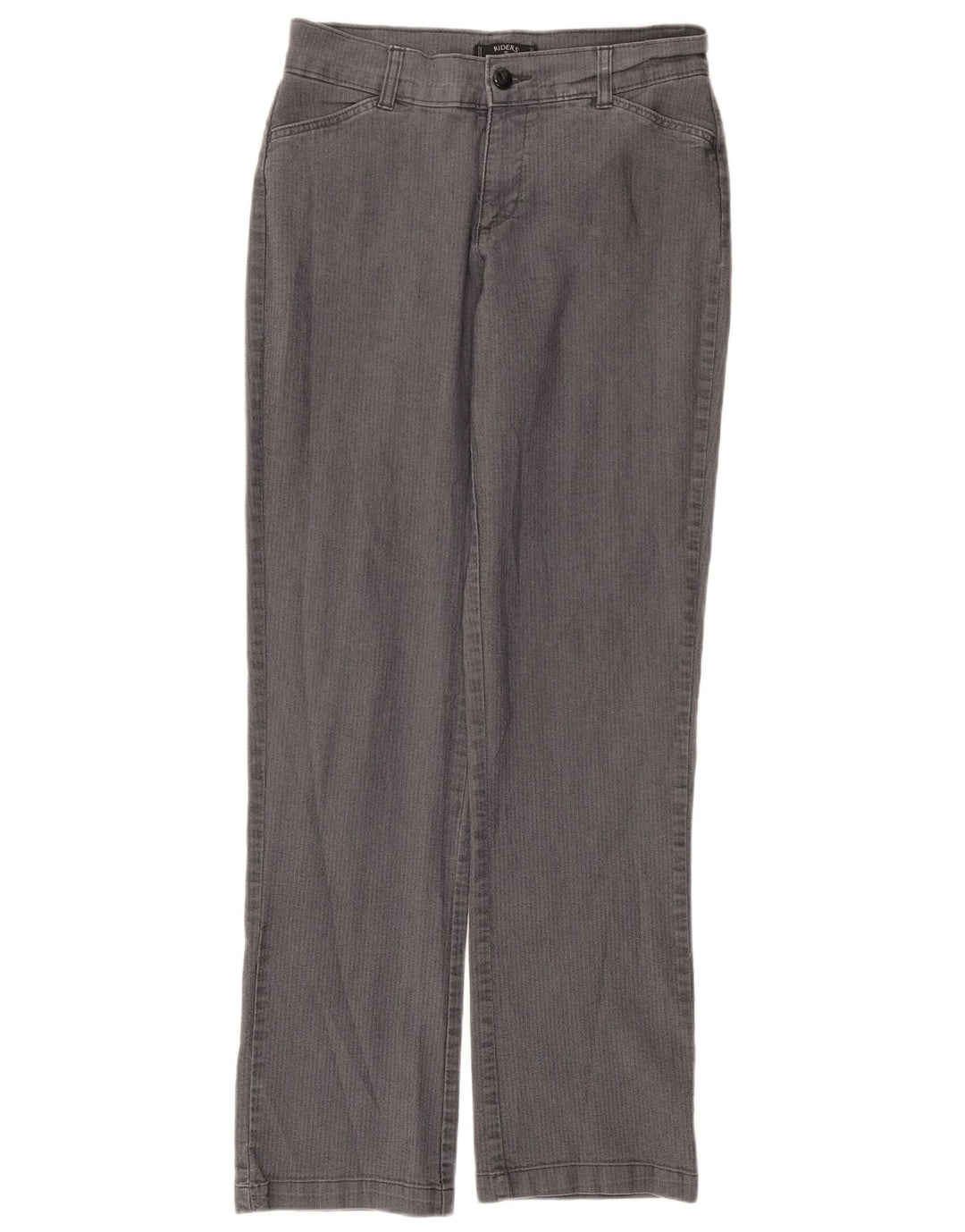 LEE Womens Riders Casual Trousers US 8 Medium W30 L32 Grey Herringbone