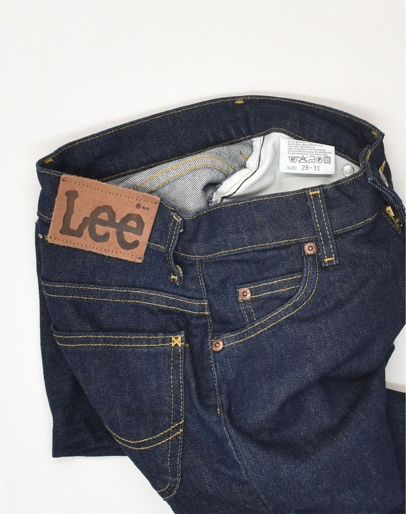 LEE Womens Slim Jeans W28 L31 Navy Blue Cotton | Vintage Lee | Thrift | Second-Hand Lee | Used Clothing | Messina Hembry 