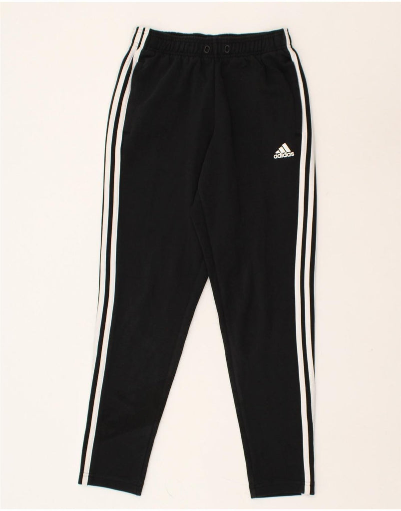 ADIDAS Mens Tracksuit Trousers Small Black Cotton | Vintage Adidas | Thrift | Second-Hand Adidas | Used Clothing | Messina Hembry 