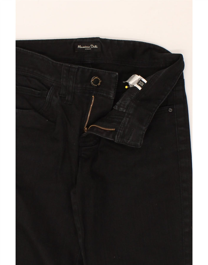 MASSIMO DUTTI Womens Straight Jeans EU 36 Small W26 L27 Black Cotton | Vintage Massimo Dutti | Thrift | Second-Hand Massimo Dutti | Used Clothing | Messina Hembry 