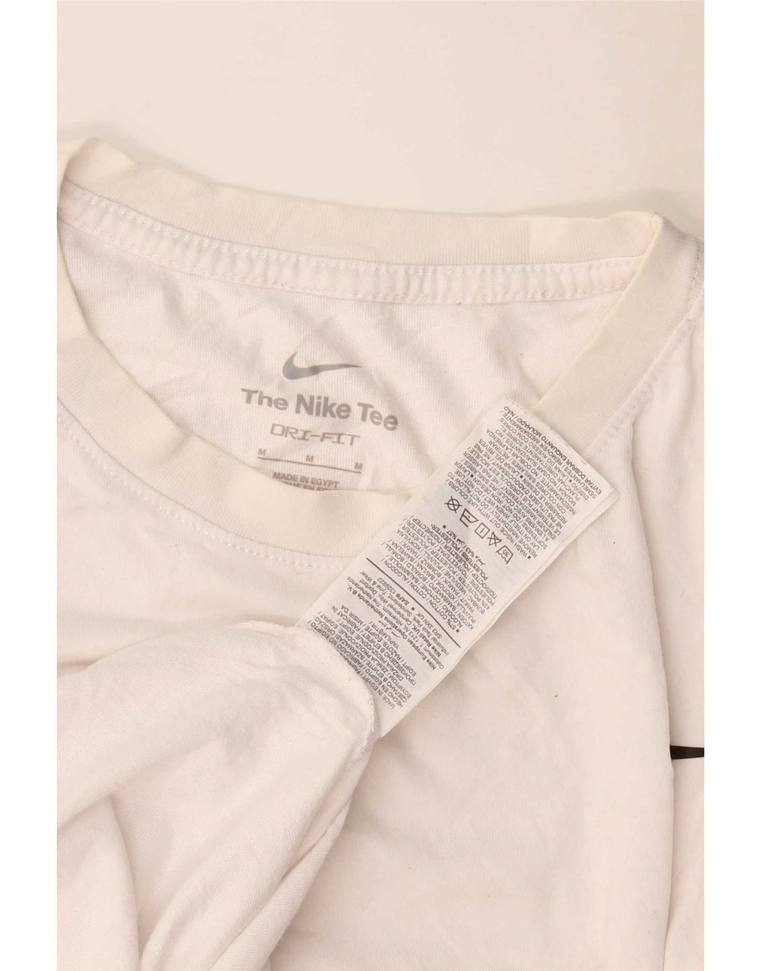 Nike Mens T-Shirt Top Medium White Cotton
