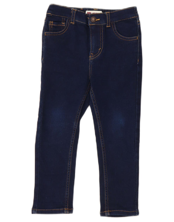 Levi's Baby Girls Skinny Jeans 18-24 Months W20 L14 Navy Blue Cotton